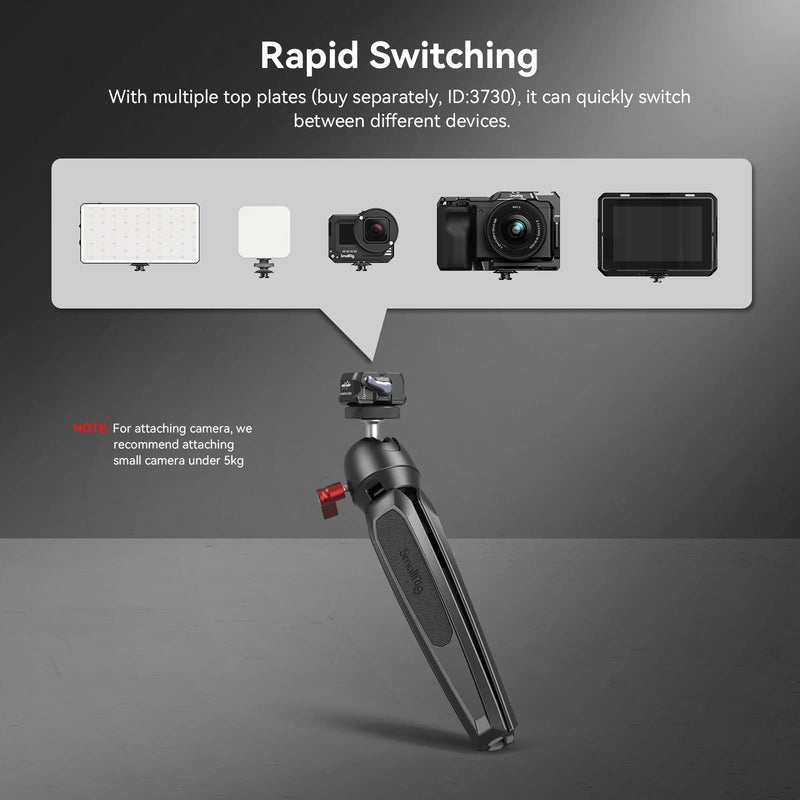 SMALLRIG Quick Release Plate Drop-in HawkLock Mini Quick Release Camera Mount Adapter with 1/4" Screw, for Camera Clamp, Super Clamp, Ball Head, Tripod, Magic Arm, Stabilizer, Field Monitor - 3513C Basic QR System