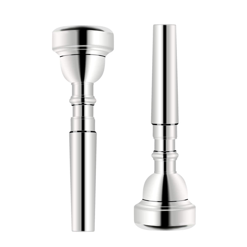 EastRock 5C Trumpet Mouthpiece Silver Plated Bb Trompeta Mouthpiece Trumpet Instrument Accessories Vacuum Packed