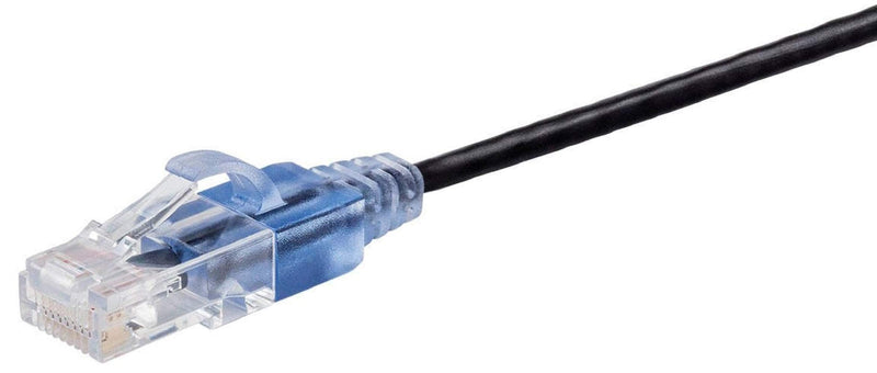 Monoprice Cat6A Ethernet Patch Cable - 1 Feet - Black | Network Internet Cord - RJ45, 550Mhz, UTP & - 115150 SlimRun Cat6A Ethernet Patch Cable - Snagless RJ45 UTP Pure Bare Copper Wire 10G