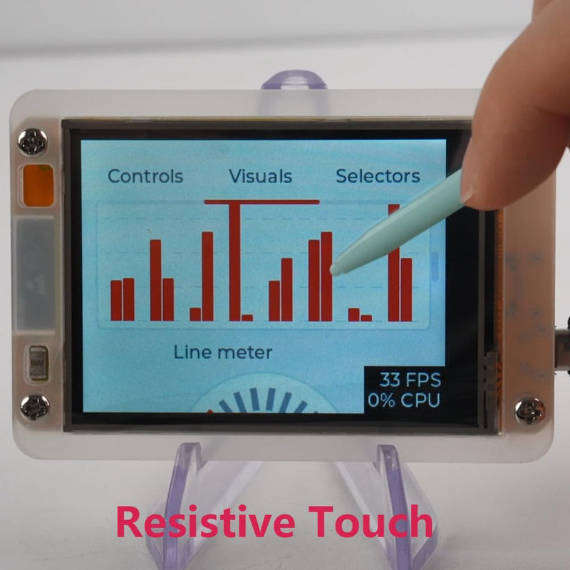 2.8 inch Yellow Display ESP32-2432S028R ESP32 Resistive Touchscreen 240x320 TFT LCD Module ESP 32 Development Board + Acrylic Case for Arduino (Pack of 2)