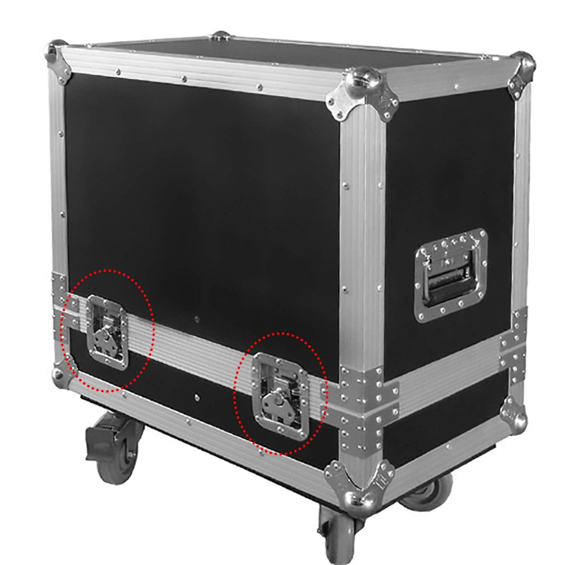 8 Pack Road Flight Case Spring Loaded Recessed, Small Butterfly Twist Latch with Padlockable Feature,125 Degree Openable for Flight Case, PA DJ Rack/Road Case
