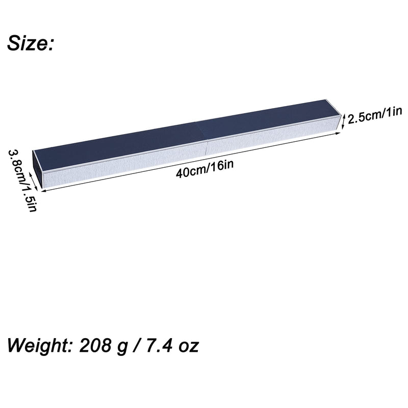 Guitar Fret Leveling Beam, 16 Inch Fret Leveler Sanding Block Level File, Pro Luthier Repair Tool with Extra 12PCS 120/240/400/600/1000 Grit Self-adhesive Replacement Sandpaper Strips 16in Fret Leveler with Replacement Sandpaper