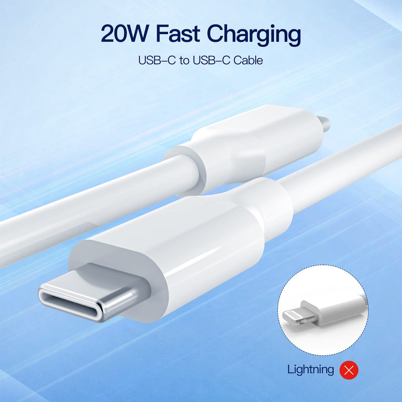 20W Dual Port for iPad Air Charger Fast Charging - (Fit for iPad Air 4th/5th Generation 10.9 inch Gen 2022 2020 A2589 A2591 A2324 A2072 A2316 Charging Cable Power Supply Adapter Cord)