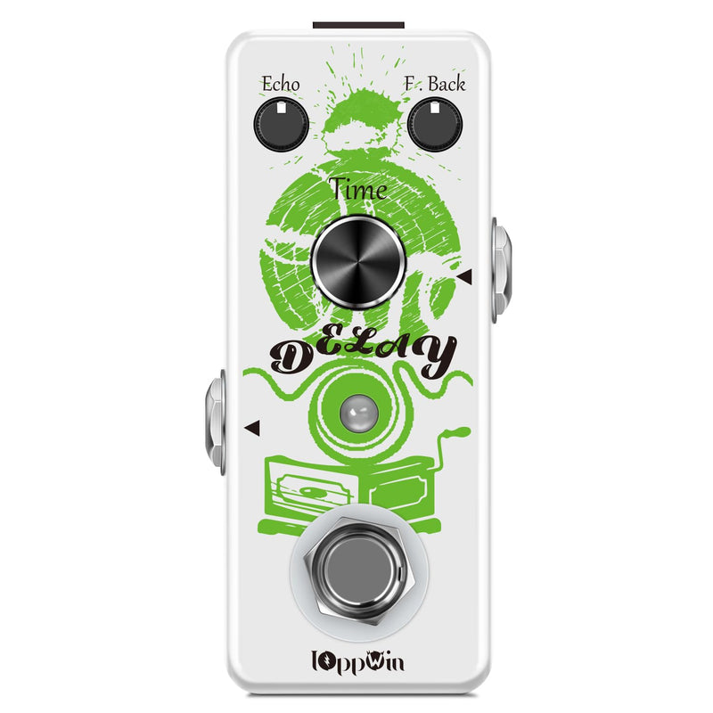 Guitar Pedals, Premium Analog Delay Pedal – Warm, Clean, Smooth Tones with 25ms-600ms Adjustable Range & True Bypass, for Retro Tone Lovers And Live Musicians