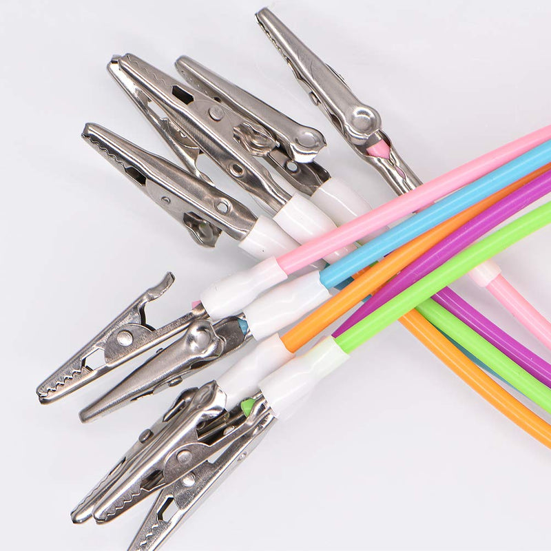 Dental Silicon Bib Clips,Colorful Sterilizable Bib Clips Napkin Holder Chain (10 PCS) 10 PCS