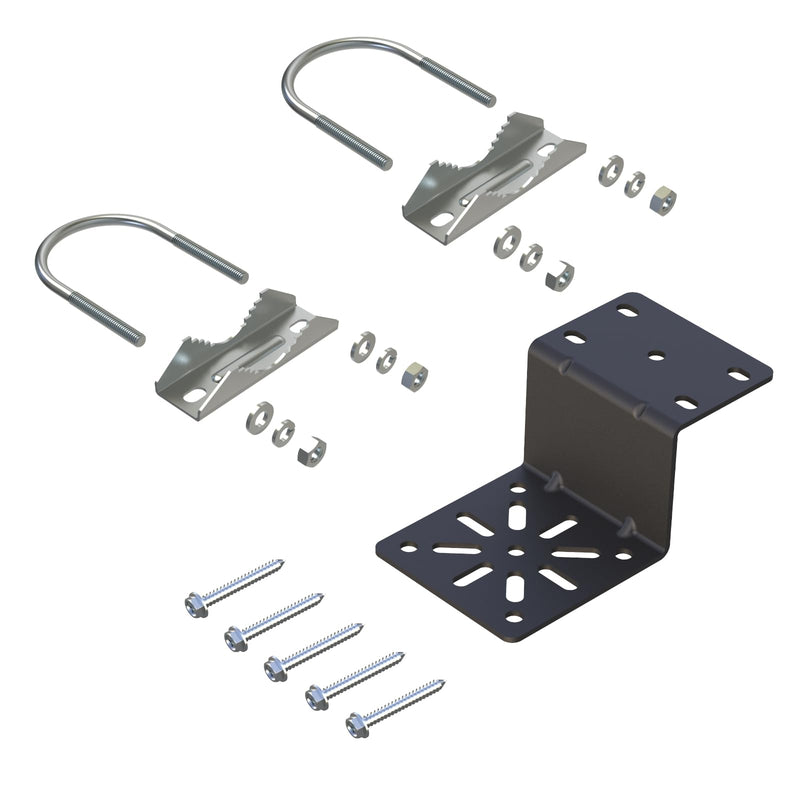 Antenna Mount Heavy Duty Antenna Mast Assembly [ Without The Pole ] Weather-Resistant Pole Mount Bracket with 5 PCS Stainless Steel Screws