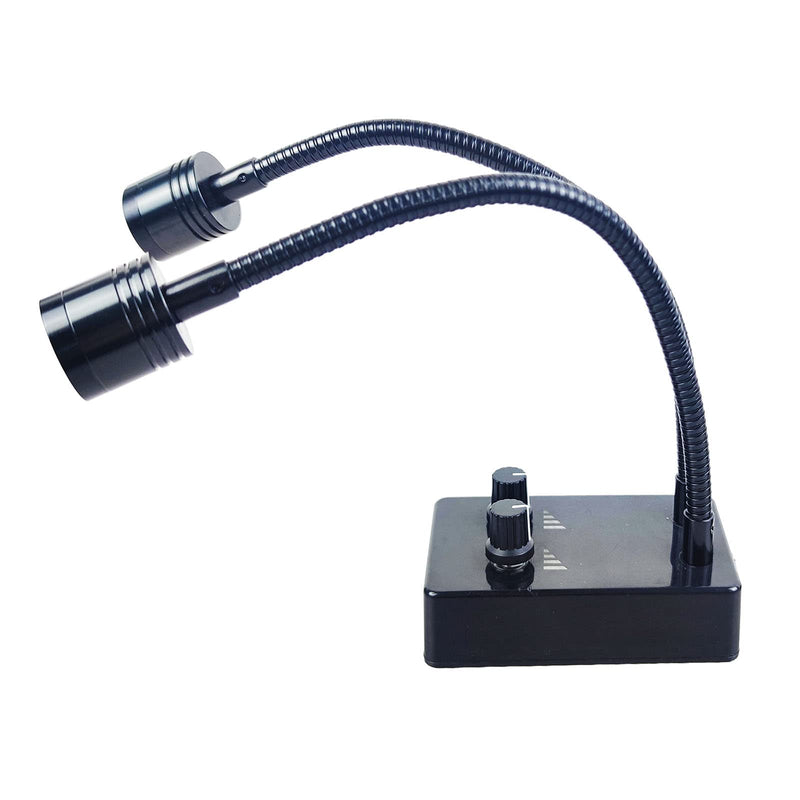[AUSTRALIA] - Microscope Light Source, USB Desk Dual Gooseneck Lights LED Mini Spot Light Illuminator for Stereo Microscope Camera Industrial Video Zoom C Mount Lens for Repair Soldering PCB Lab 