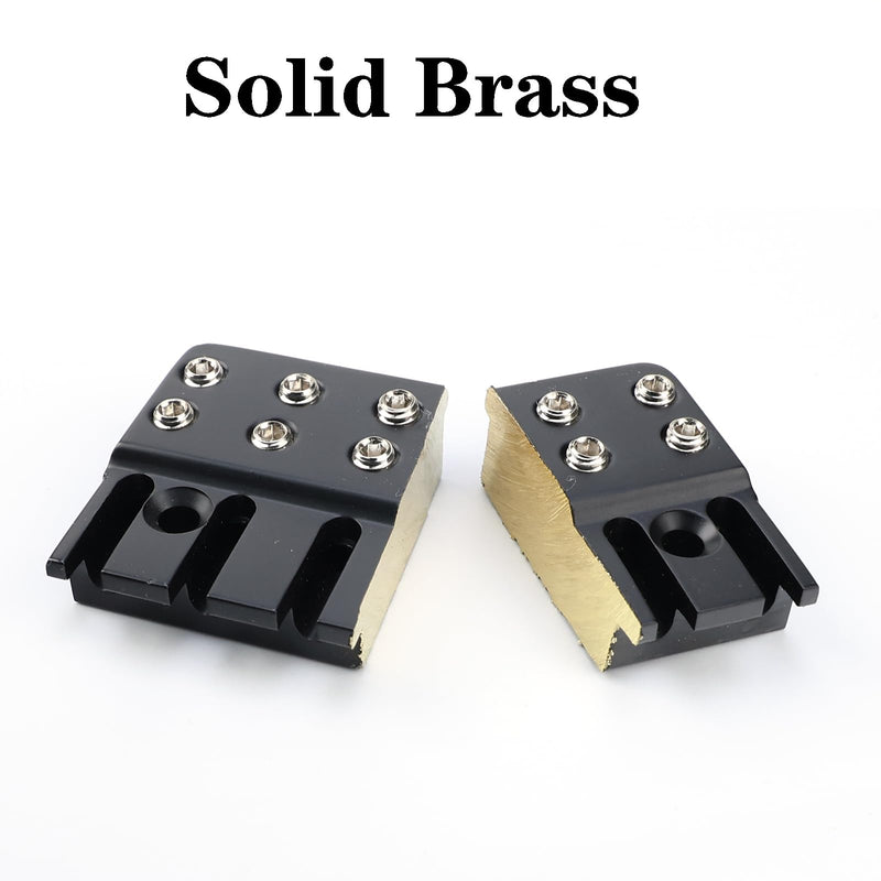 Guitar Bridge String Locks Black 5 String Bass String Locking Nut Headless Bass Guitar String Lock Brass String Locking for Headless Electric Bass Guitar Replacement Parts 5 String Lock