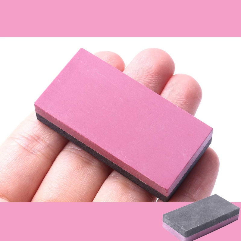 CBRIGHT Knife Sharpening Stone 1PC Whetstone 2 Sided 800#/3000# Combination Pocket-Sized Sharpening Stone, Fine Grinding Boron Carbide + Red Stone (1.97x0.98x0.39inch) 800#/3000#