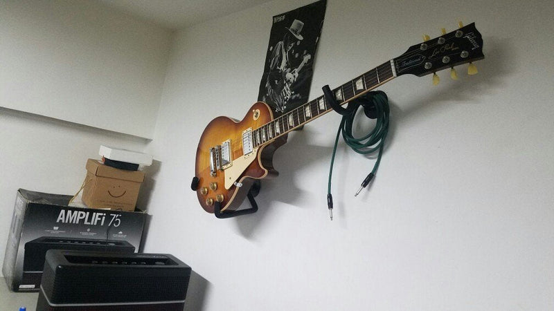 Electric Guitar Wall Hanger Ukulele Wall Mount Slatwall Horizontal Hawaiian Guitar Holder Bass Stand Rack Electric Guitar /Bass / Ukulele