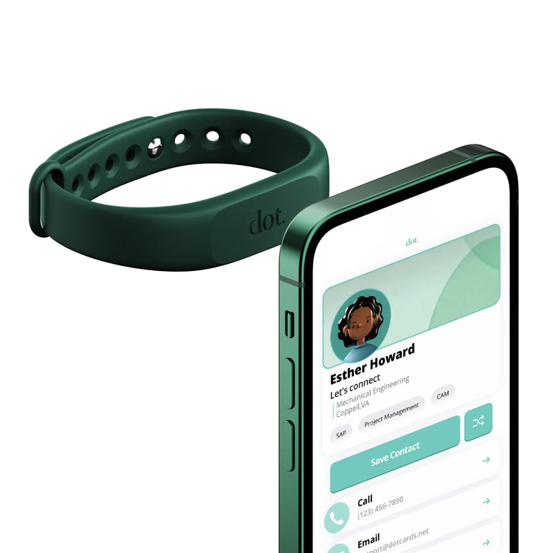 dot. Pack - Digital Business Card Starter Pack - Tap to Share - iPhone & Android (Green)