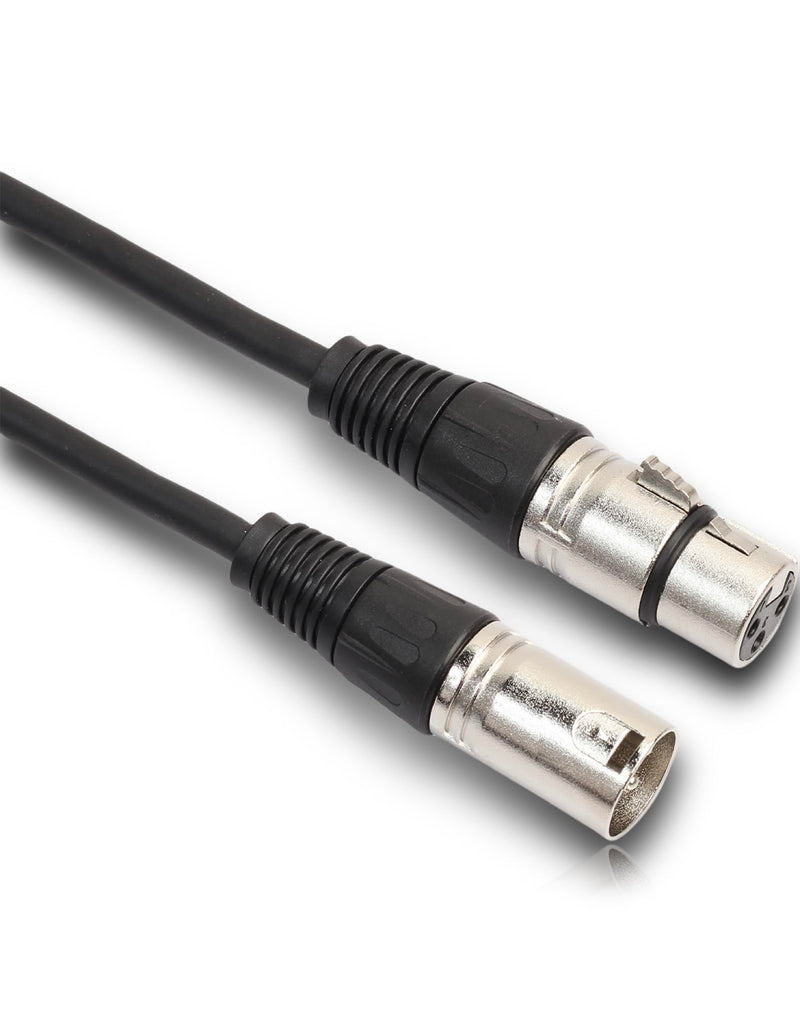 XLR to XLR Cable, XLR Microphone Cable, XLR Male to Female Cord for Microphone, Speaker or PA System, Zinc Alloy Head, 6 feet, Black