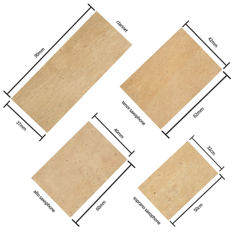 [AUSTRALIA] - Clarinet Joint Cork Replacement Kit, Clarinet Cork, Glue, Knife, Taping and Sandpaper 