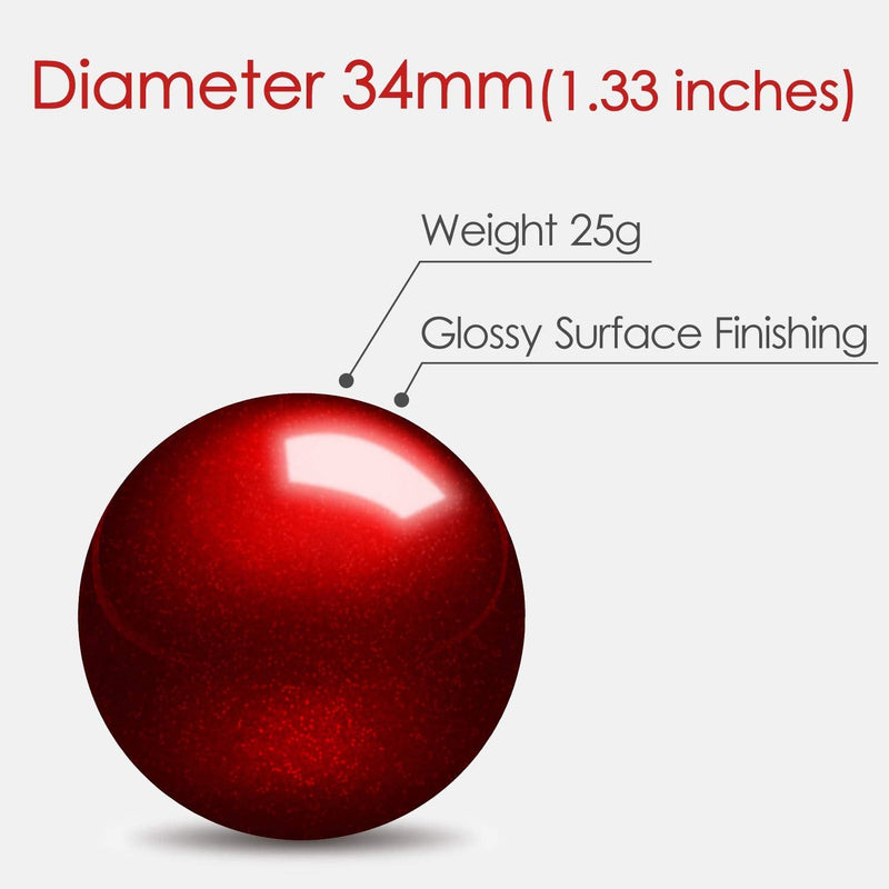 ELECOM Trackball Replacement for 34mm/1.34", Trackball mouse, EX-G, DEFT, bitra, HUGE, Relacon, Red ball (M-B1RD)