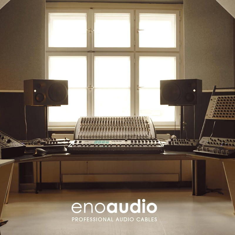 enoaudio Mogami 2534 Quad Balanced Cable Microphone | Neutrik XLR Female - XLR Male | HiFi - 6.56 ft / 2.0 m