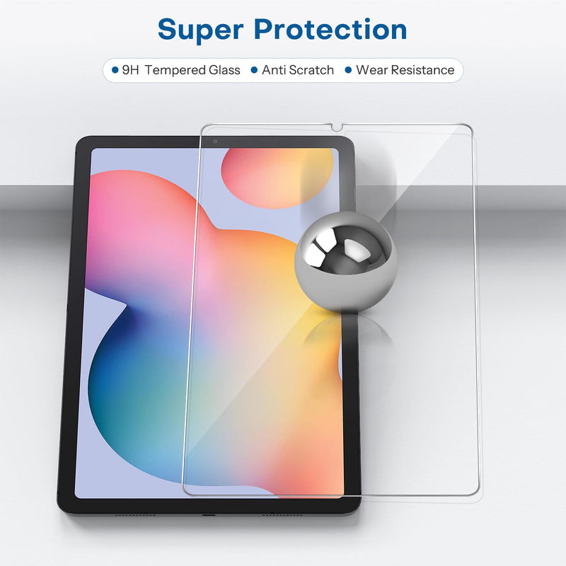 SPARIN Screen Protector for Samsung Galaxy Tab S6 Lite 10.4 Inch(2024/2022/2020), 3 Pack 9H Hardness Tempered Glass with S Pen Compatible, Scratch Resistant, Bubble Free