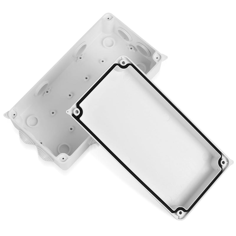 Junction Box Waterproof Junction Box Outdoor Waterproof ABS Junction Box White Surface-Mounted Electrical Box Junction Box Cable Junction Box 200 x 100 x 70 mm