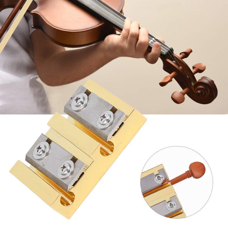 Violin Peg Shaver, Brass and Steel Violinist Musical Instrument Accessories B120 Golden Reamer Cutter for Violin Lovers