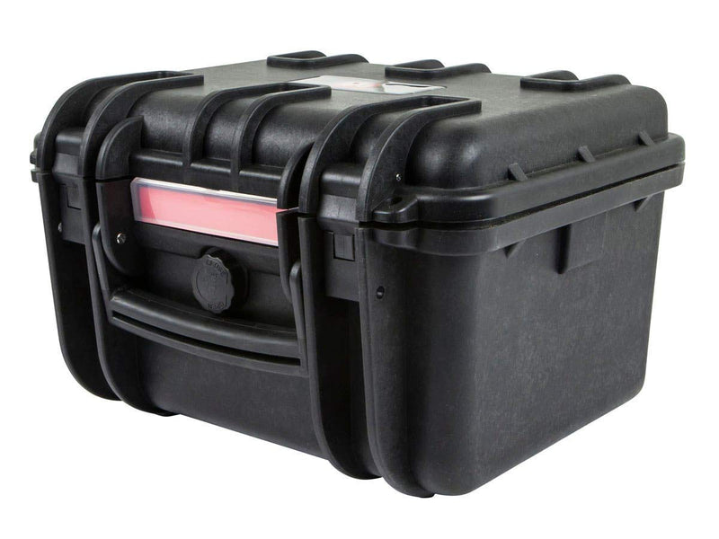 Monoprice Weatherproof Hard Case - Black (9 Liter) with Customizable Foam, 11 x 8 x 7 in Internal Dimensions - Pure Outdoor Collection 9 Liter