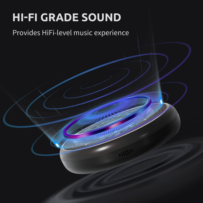 Conference Speaker and Microphone, Bluetooth Speakerphone, Noise Reduction, 360°Voice Pickup 43H Standby time, USB C Bluetooth Microphone Compatible with Zoom, Teams, Skype, Home Office