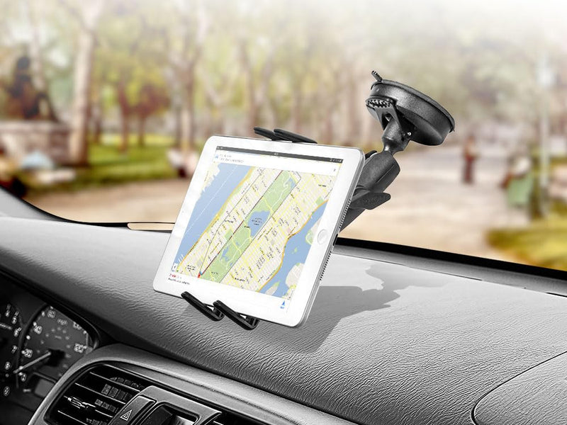 ARKON Mounts Slim-Grip Ultra Car Windshield Phone Mount, Holds Smartphones to Windshield or Dash, Includes Dashboard Mounting Pad, Adjustable Arm, Compatible with iPhone, Galaxy