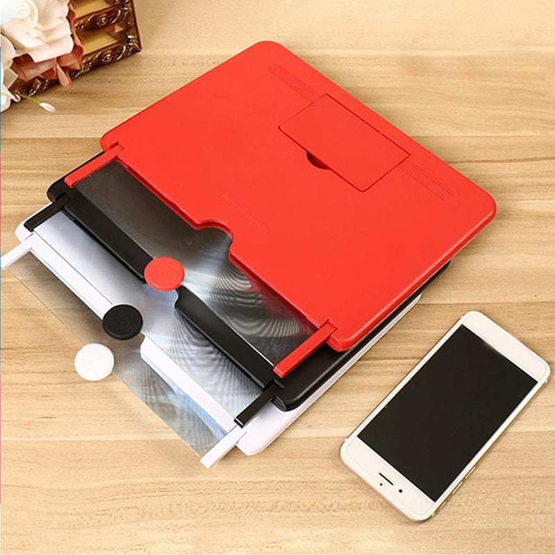 10-Inch Curved Screen Mobile Phone Screen Magnifier High-Definiton Mobile Phone Magnifying Glass Lazy Magnifier Black