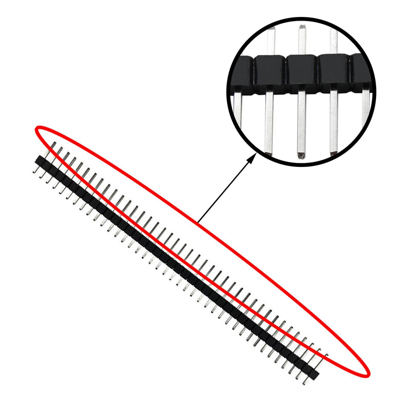 Pack of 50 2.54 mm Breakaway Board 40 Pin Connector Header Male and Female Pin Header PCB Soldering Pin Solder Pins Hole Grid Board for Arduino Prototype Shield