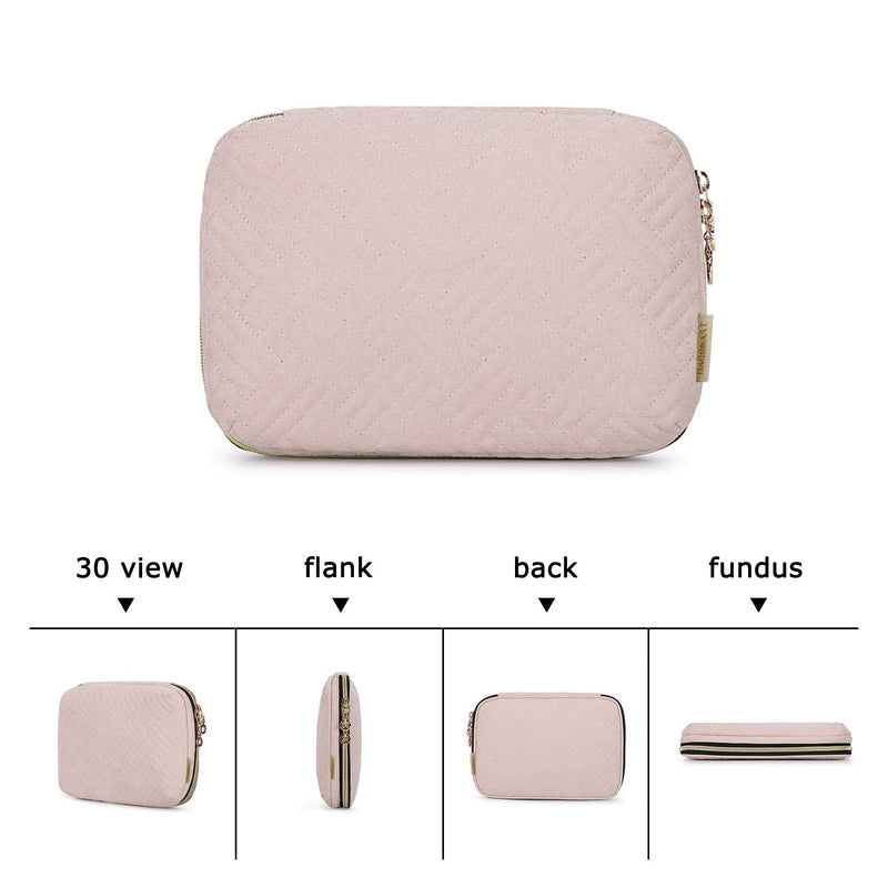 [AUSTRALIA] - BAGSMART Electronic Organizer Small Travel Cable Organizer Bag for Hard Drives, Cables, Charger, Phone, USB, SD Card, Soft Pink 