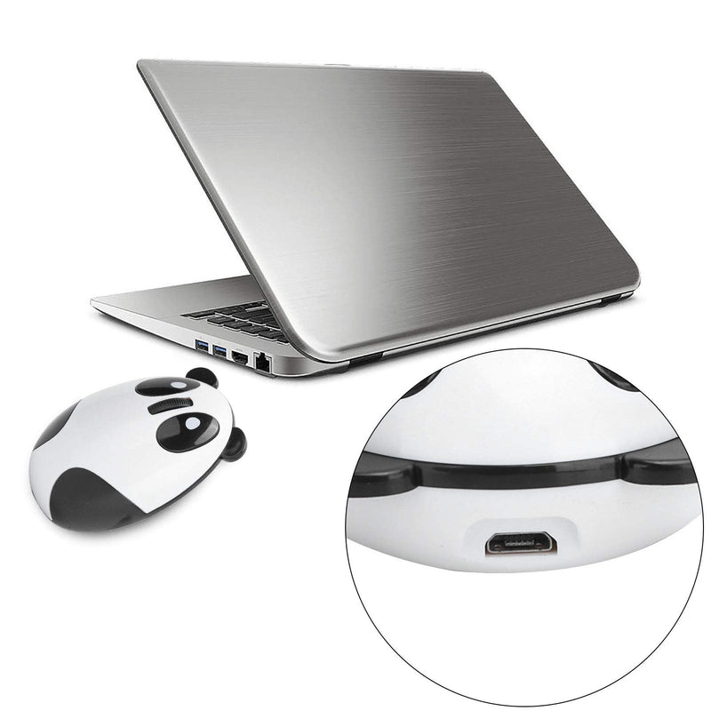 Cute Panda-Shaped Computer Mice, 2.4GHz Wireless Optical Gaming Mouse with USB Cable.Compatible with Win/Mac/Linux/Andriod/iOS System. Suitable for Girls/Kids/Student