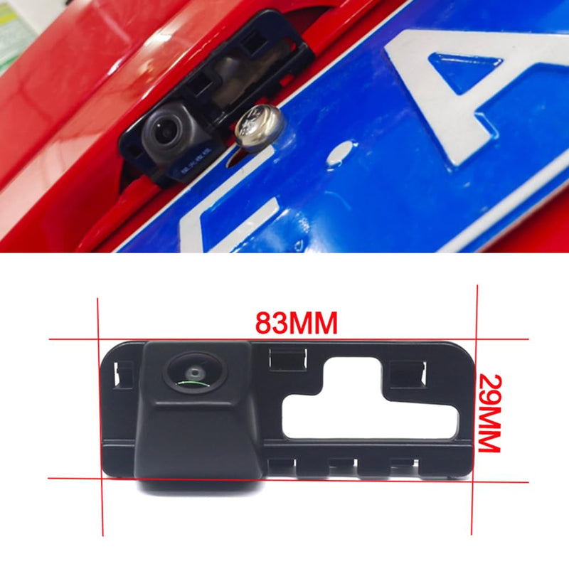 AHD/CVBS Car Rear View Camera's Fisheye Lens License Plate Lamp-Camera with RCA Cable & Vehicle Camera for Honda Civic 2006 2007 2008 2009 2010 2011 MK8 & Backup Camera (CVBS) CVBS