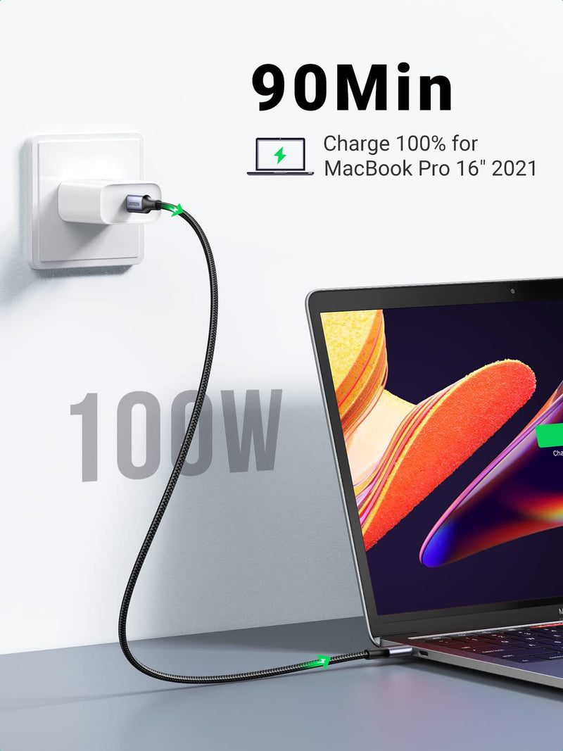 UGREEN Bundle 63W USB C Car Charger Adapter + 100W USB C to USB C Cable