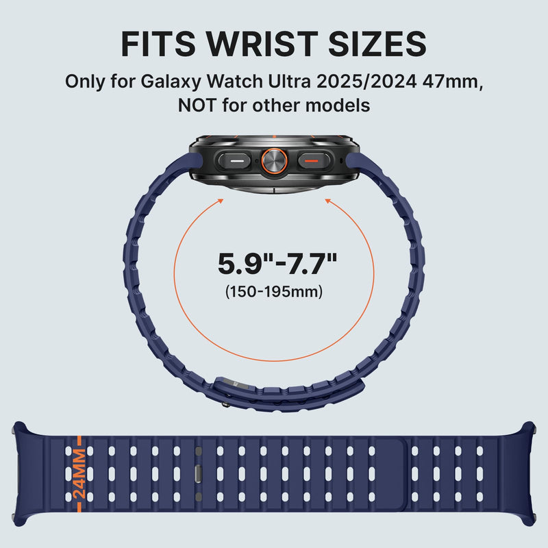 Bandletic Magnetic Sport Bands Compatible with Galaxy Watch Ultra 47mm