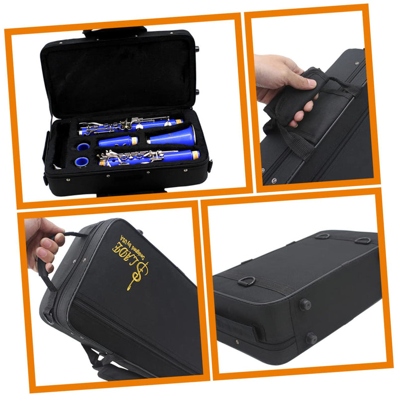 Box Black Cloth Clarinet Case Flute Accessories Suitcase Accessories Music Instrument Case Padded Clarinet Case Clarinet Storage Bag Oxford Cloth Upholstered Musical Instrument