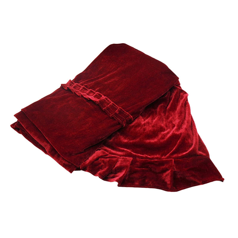 Piano Cover,Portable Foldable Pleuche Upright Full Piano Dust Cover Instruments Accessory (Red)