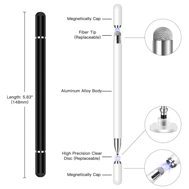StylusHome High Precision Replacement Disc Tips 8 Pack for StylusHome Magnetic Disc Universal Stylus Pens Only