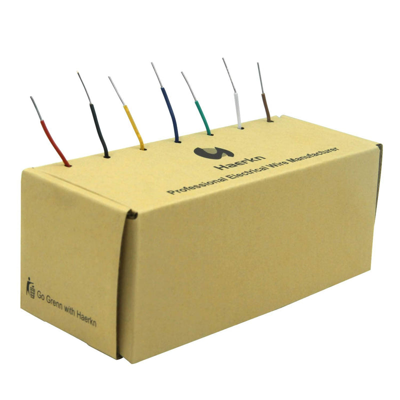 Electric Wire Kit, 0.82 mm² - 0.05 mm², 18awg-30awg, Electronic, Silicone Wires, Tinned Copper Cable, 7 Colours 0.2 mm²/24awg-Solide-7 colour