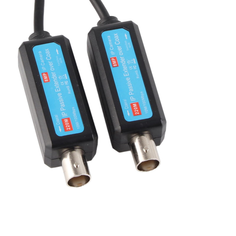 [AUSTRALIA] - Coassiale Digitale, 10 / 100Mbps 1CH Ricevitore del Trasmettitore Coassiale di IP Passiva per Telecamera NVR IP (1Pair) 
