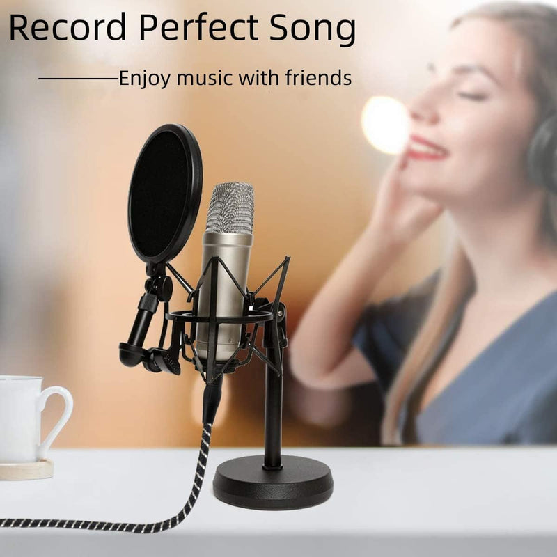 USB Microphone Cable, 10FT XLR to USB Cable,XLR Female to USB A Mic Link Converter Cable for Microphones or Recording Karaoke Sing 10Feet Silver