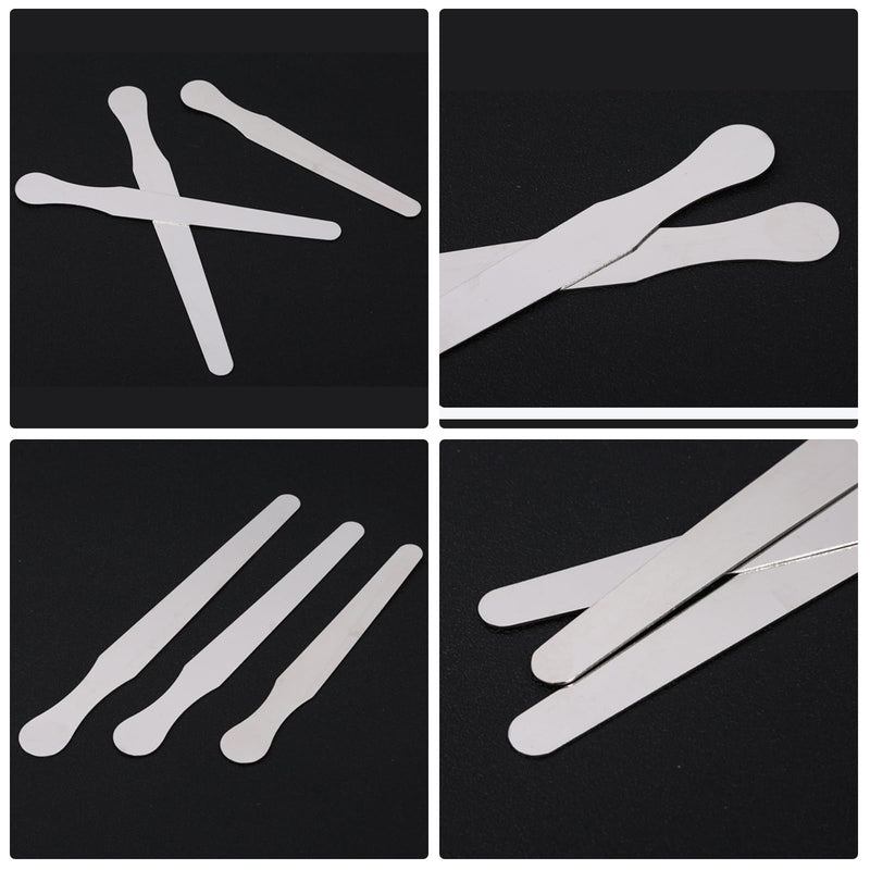 [AUSTRALIA] - Pack of 3 Stainless Steel Tongue Depressors, Stainless Steel Tongue Depressors for Crafts, Beauty Salon, Dental Examination (14 cm + 16 cm + 18 cm) 