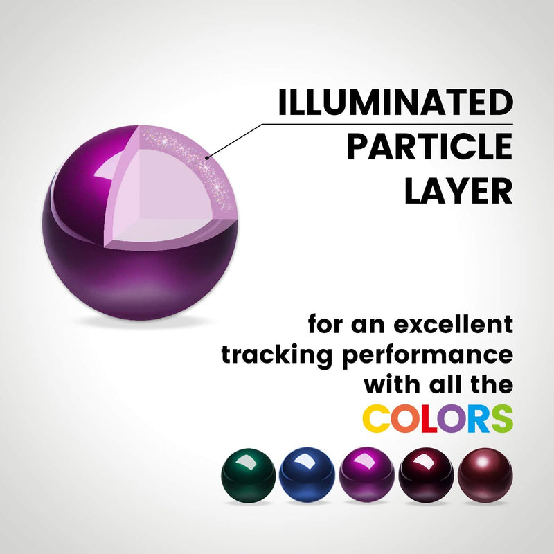 Perixx PERIPRO-303GP Small Trackball, 1.34 Inches Replacement Ball for Perimice and M570, Glossy Purple