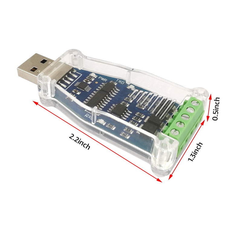 DSD TECH SH-U08A USB to RS422 RS485 Adapter with CH340E Chip for Windows 10,8,7