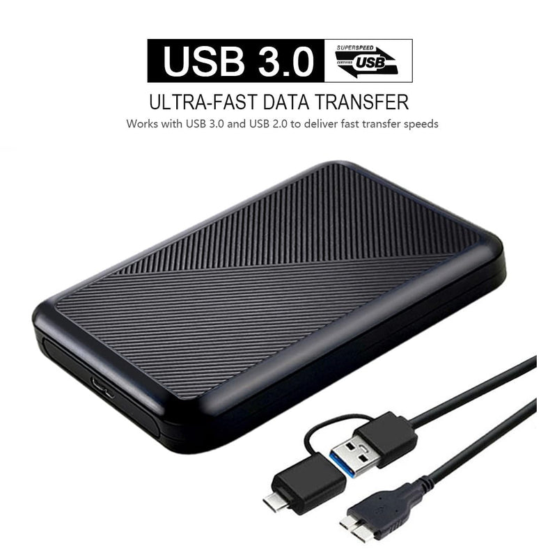 320GB Ultra Slim Portable External Hard Drive USB 3.0 HDD Storage for PC, Mac, Laptop, PS4, Xbox one 320GB