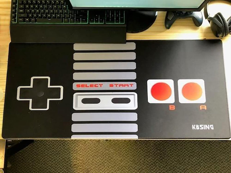 KBSING Gaming Mouse Pad Mat Extended XXL, Large PC Laptop Game Mouse Pad with Stitched Edges, Huge Desk Pad Mat, Anti-Slip Rubber Base Mousepad, 35.5"x15.4"x0.08" (MPX-02) MPX-02