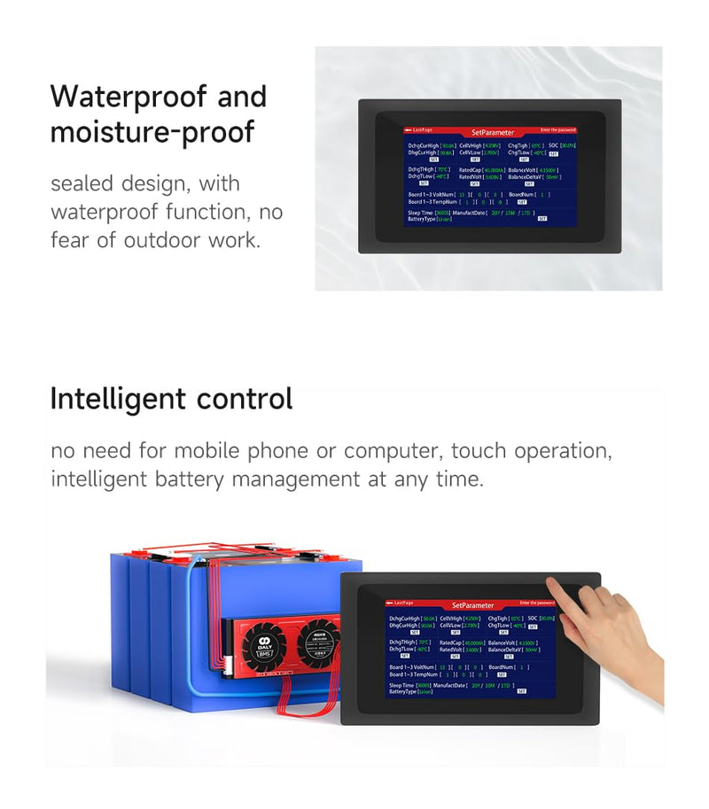 DALY Smart BMS Accessory 4.3" Touch Screen 4.3 inch touch display