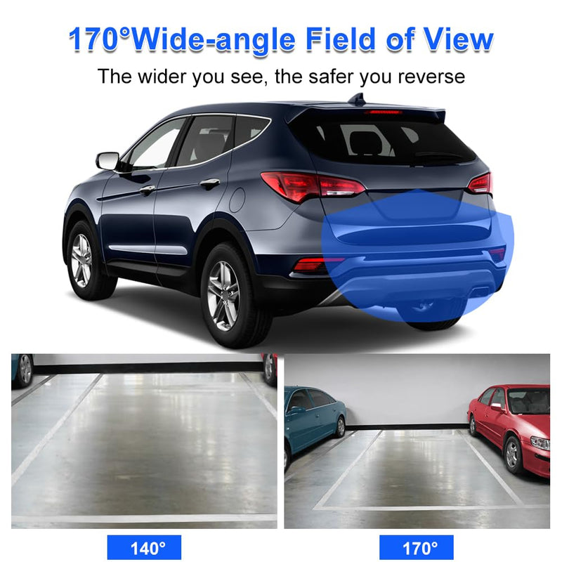 Backup Camera Replacement for Hyundai Santa Fe Sport 2.0L 2.4L L4 2013-2016 | Reverse Rear Park Assist Camera Replacement for 95760-2W000 95760-2W000-FFF 95760-2W300