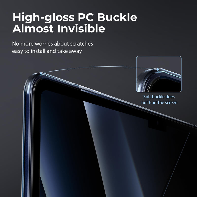 EooCoo [Ultra Thin Armor] Compatible with MacBook Air 15 inch Case 2024 2023 M3 M2 A3114 A2941, [100% Match Midnight][Anti-Fingerprint] Matte Protective Hard Shell&Keyboard Skin, Midnight Clear