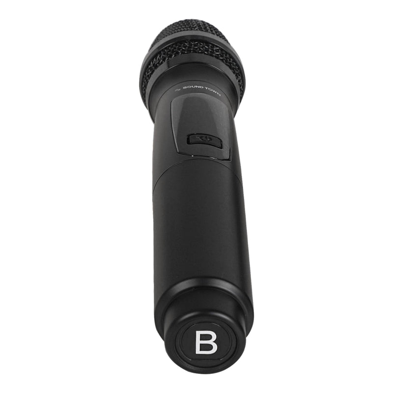 Sound Town Wireless Metal Handheld Microphone with 8 Channels, Built-in Pop Filter, Replacement for SWM15-MAX & SWM16-MAX Wireless Microphone Mixer Systems, Channel B (SWM-MAX-BMIC) Metal CHB - SWM15-MAX, SWM16-MAX