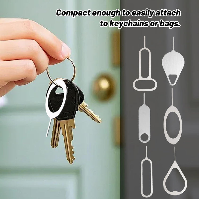 16Pcs Anti-Lost Eject SIM Cards Tray Open Pin Needle Key Tool Ejetor for iPhone IPad Mobile Smartphone Remover Accessories