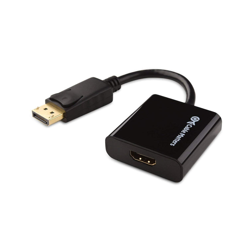 Cable Matters Active DisplayPort to HDMI Adapter (Active DP to HDMI Adapter) Supporting Eyefinity Technology and 4K Resolution & USB C to HDMI Cable in Black 6 Feet