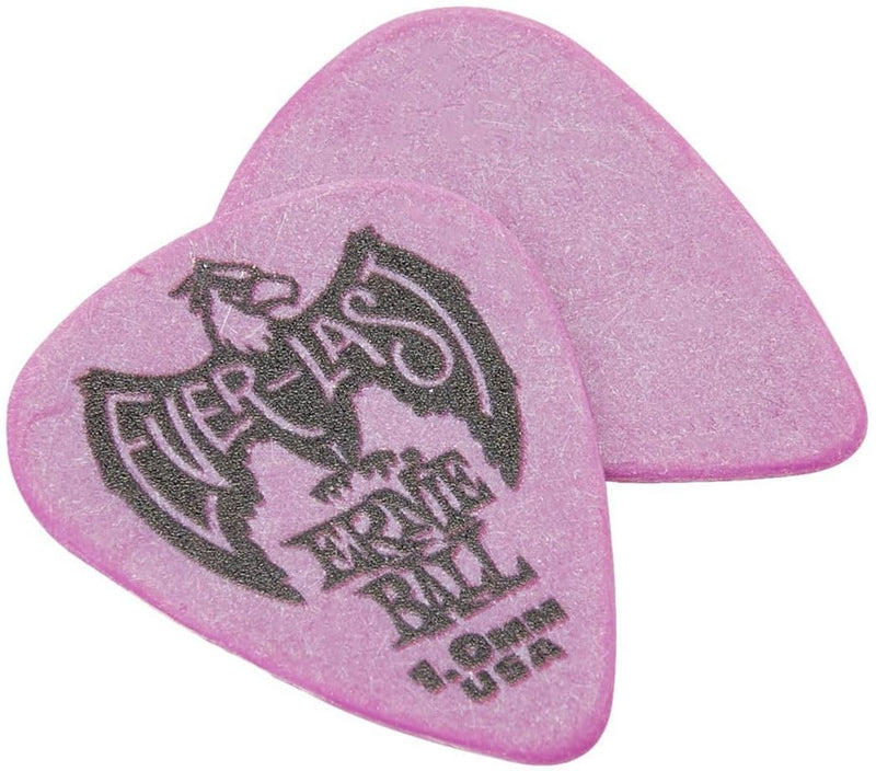 Ernie Ball Everlast Guitar Picks, Purple 1.0mm, 12-pack (P09193) Purple (1. mm) 0